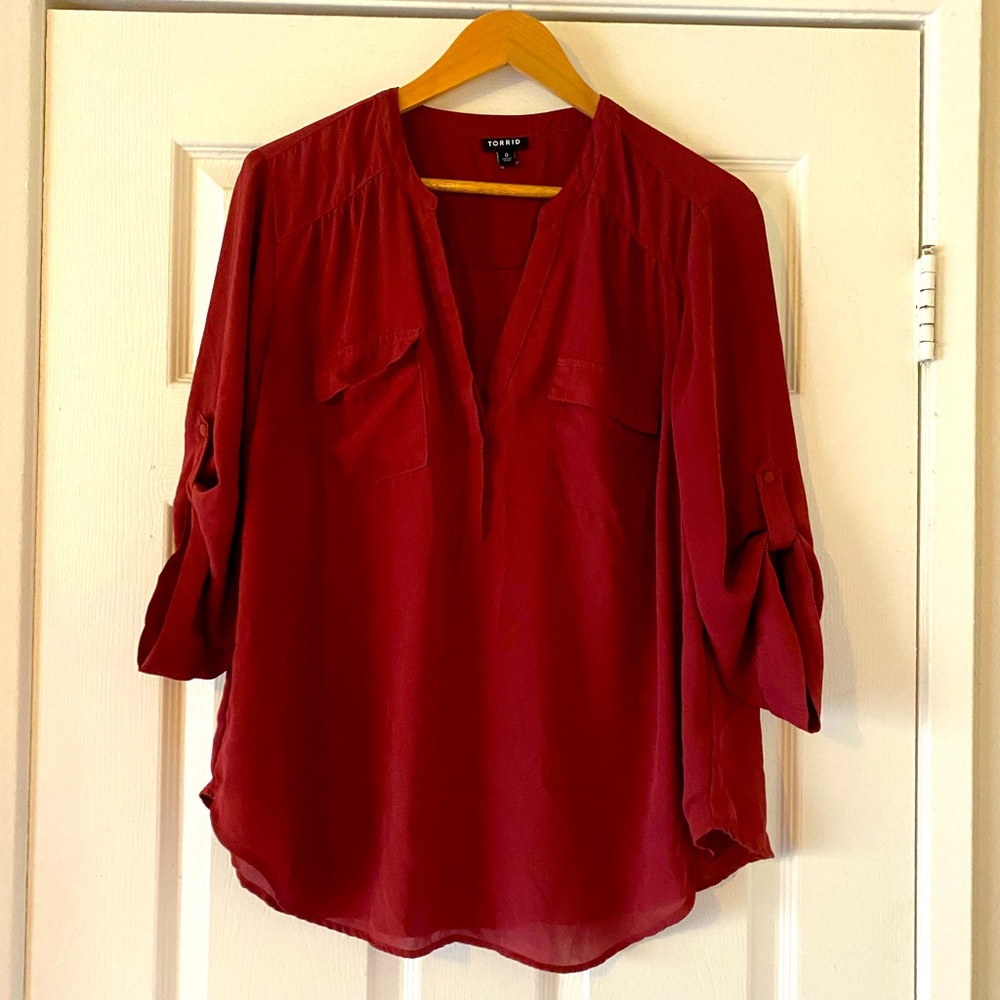 Torrid georgette harper blouses - size 0/1 in multiple colors